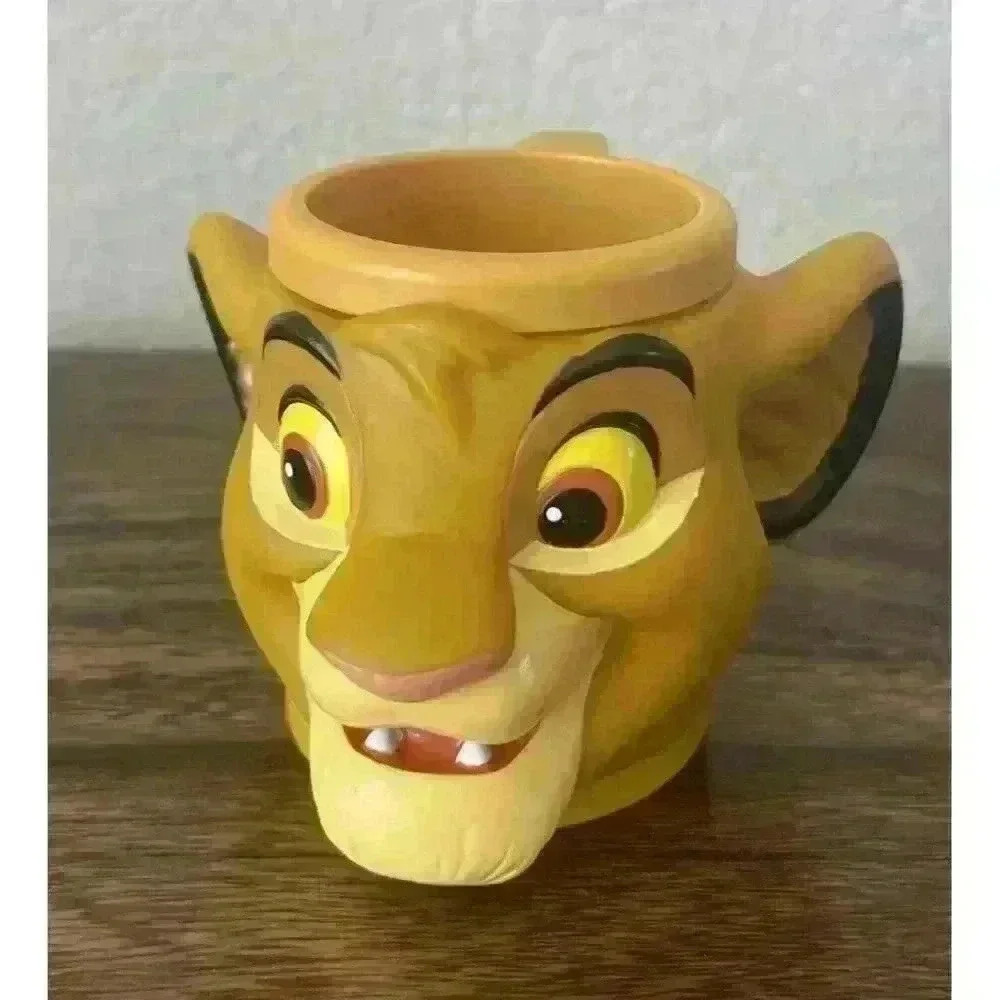 1990s Disney Lion King Young Simba 5oz Plastic Kids Mug Cup vintage Childrens